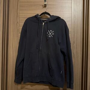 Nixon Men's Navy Zip-Up Hoodie